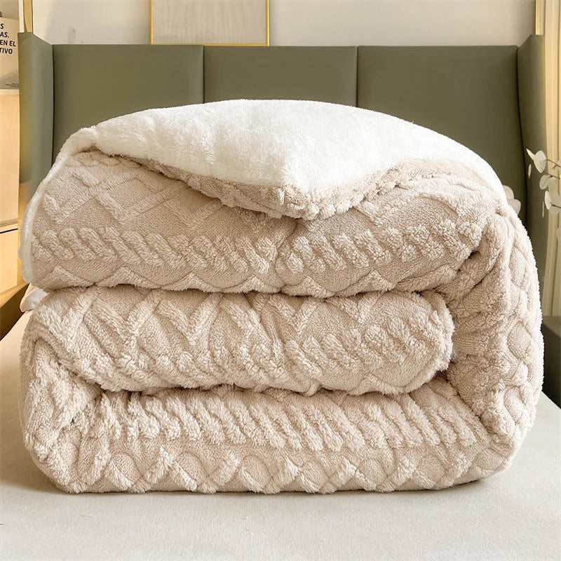 Luxurious Coral Fleece Ultra Fluffy Weighted Blanket