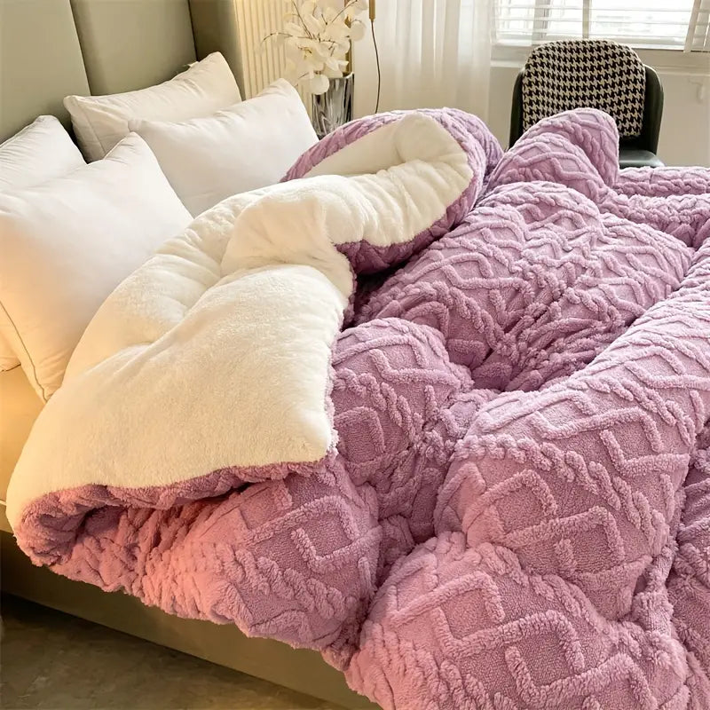 Luxurious Coral Fleece Ultra Fluffy Weighted Blanket