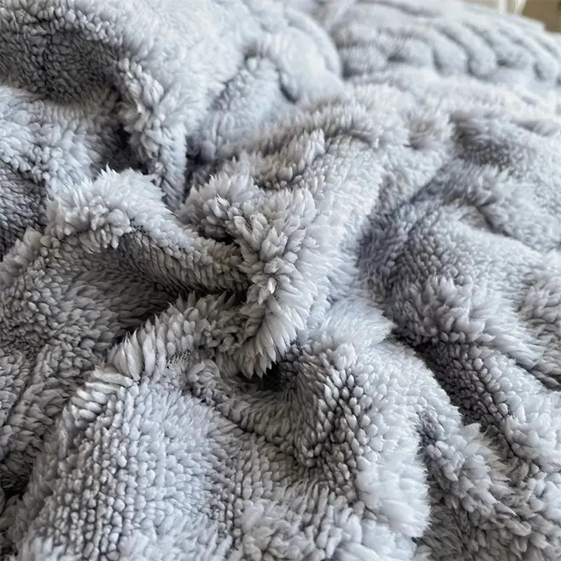 Luxurious Coral Fleece Ultra Fluffy Weighted Blanket